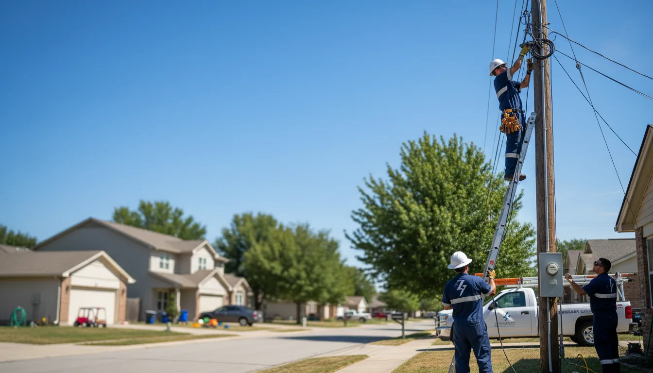 Residential electrician providing installation services in Forest, MS